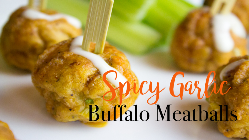 Spicy Garlic Buffalo Meatballs Super Bowl