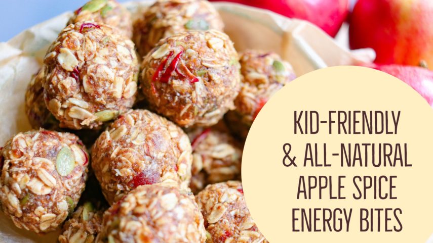 How to Make Kid friendly all natural Apple spice energy bites 