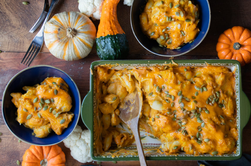 the best pumpkin macaroni and cheese cauliflower