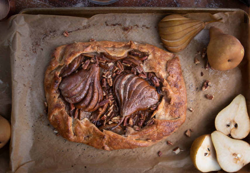 Fall Pear Mascarpone Galette Dessert