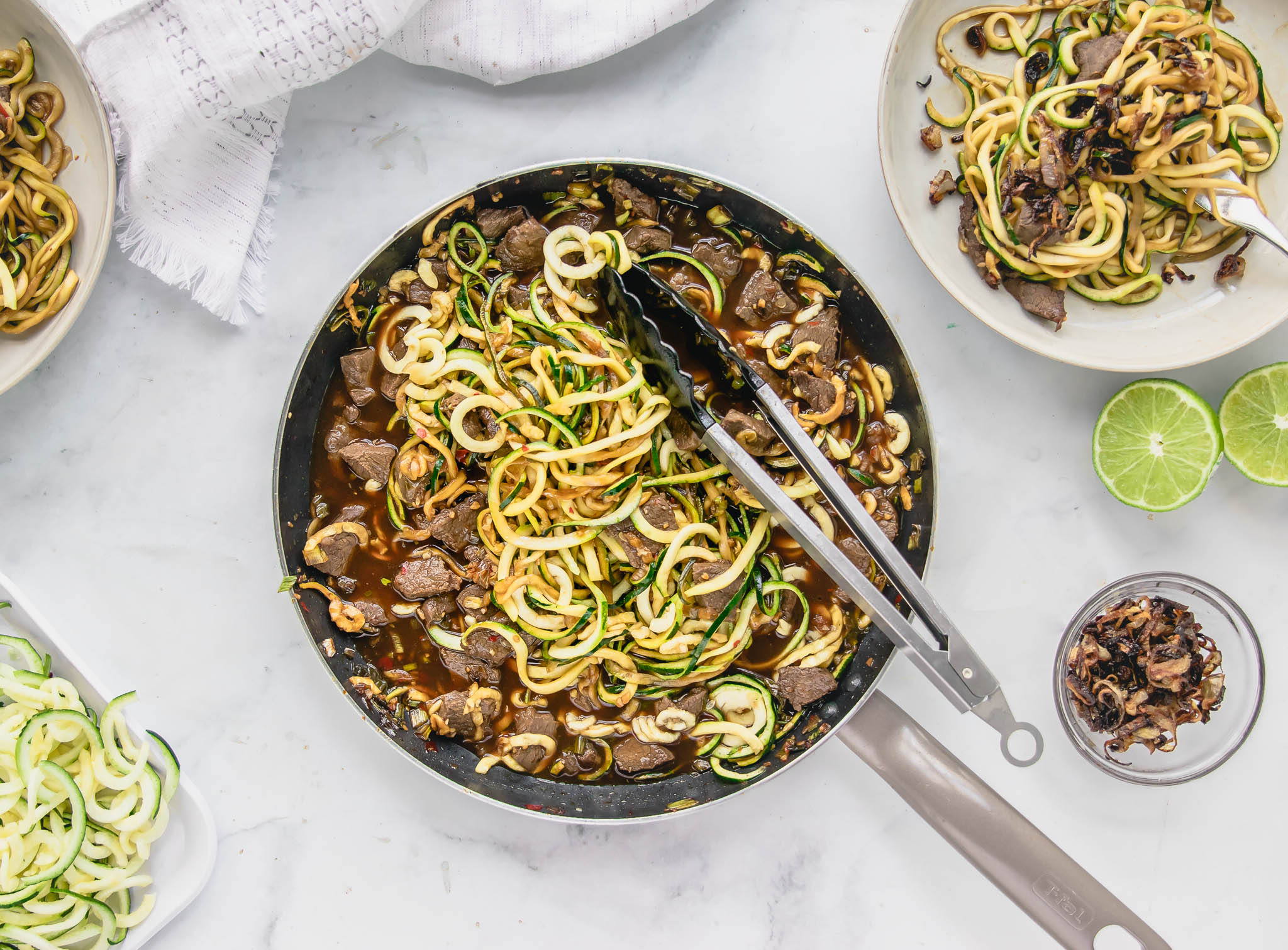 Asian Crack Zoodles with Beef | Rosalynn Daniels