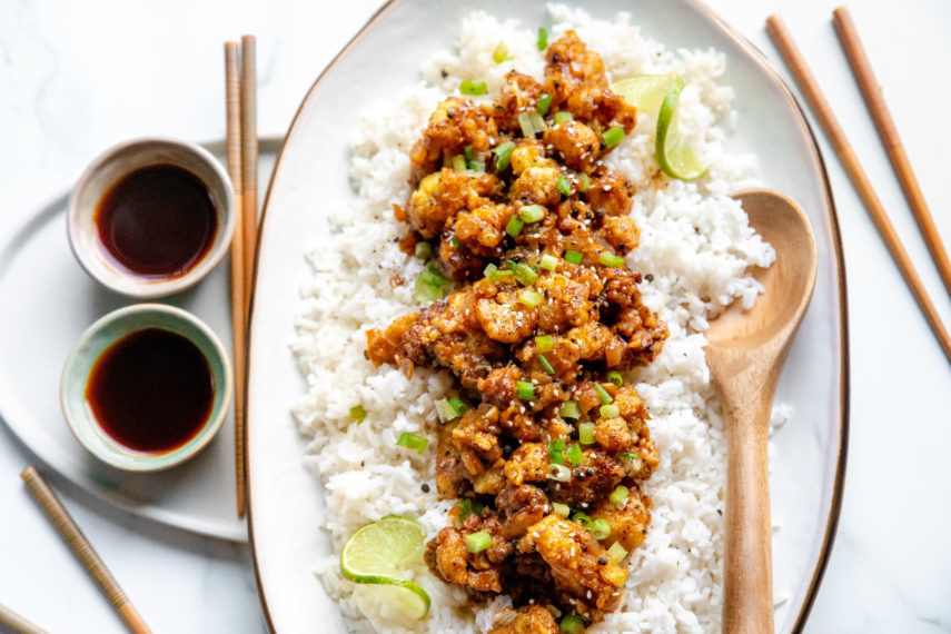 Fried Cauliflower with Black Peppercorn Sauce Recipe