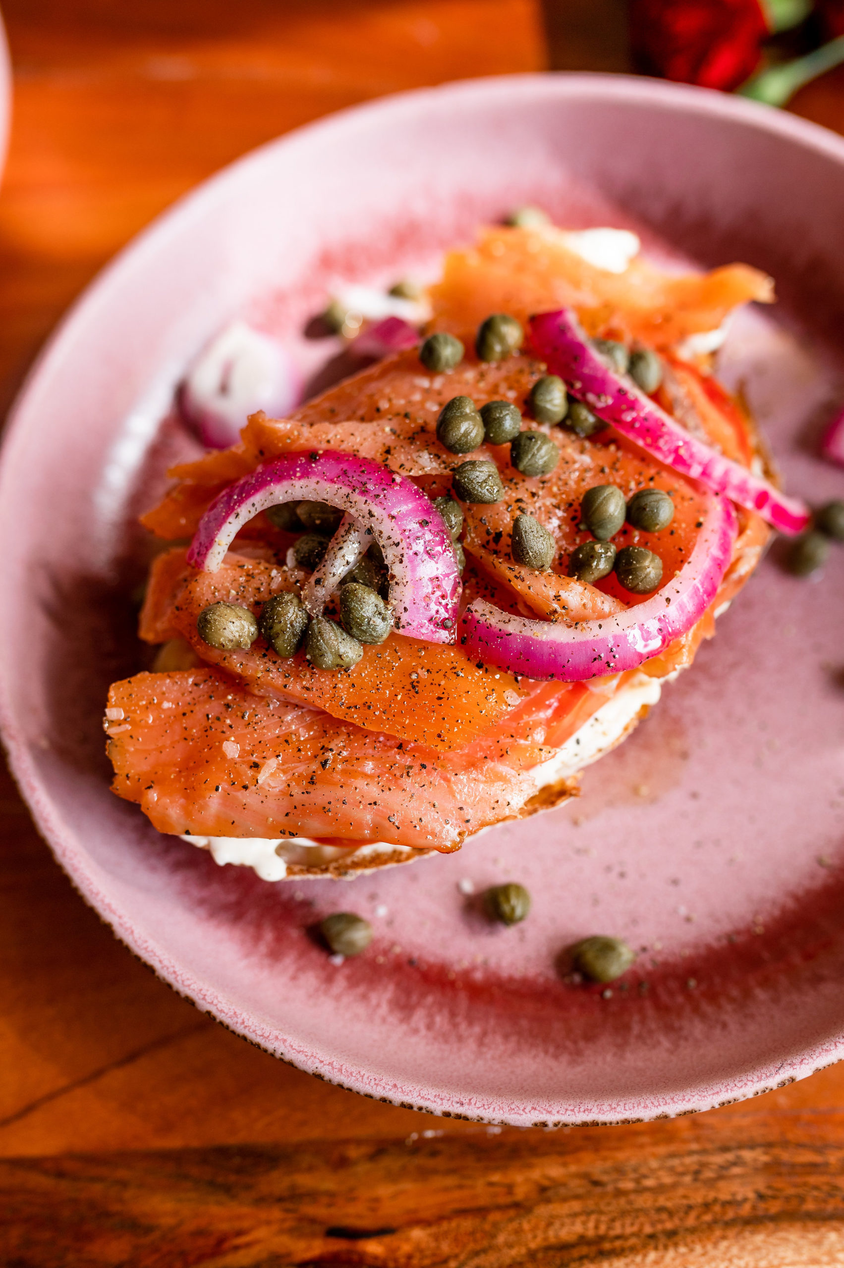 Scottish Smoked Salmon and Dill Cream Cheese Tartines with Soft