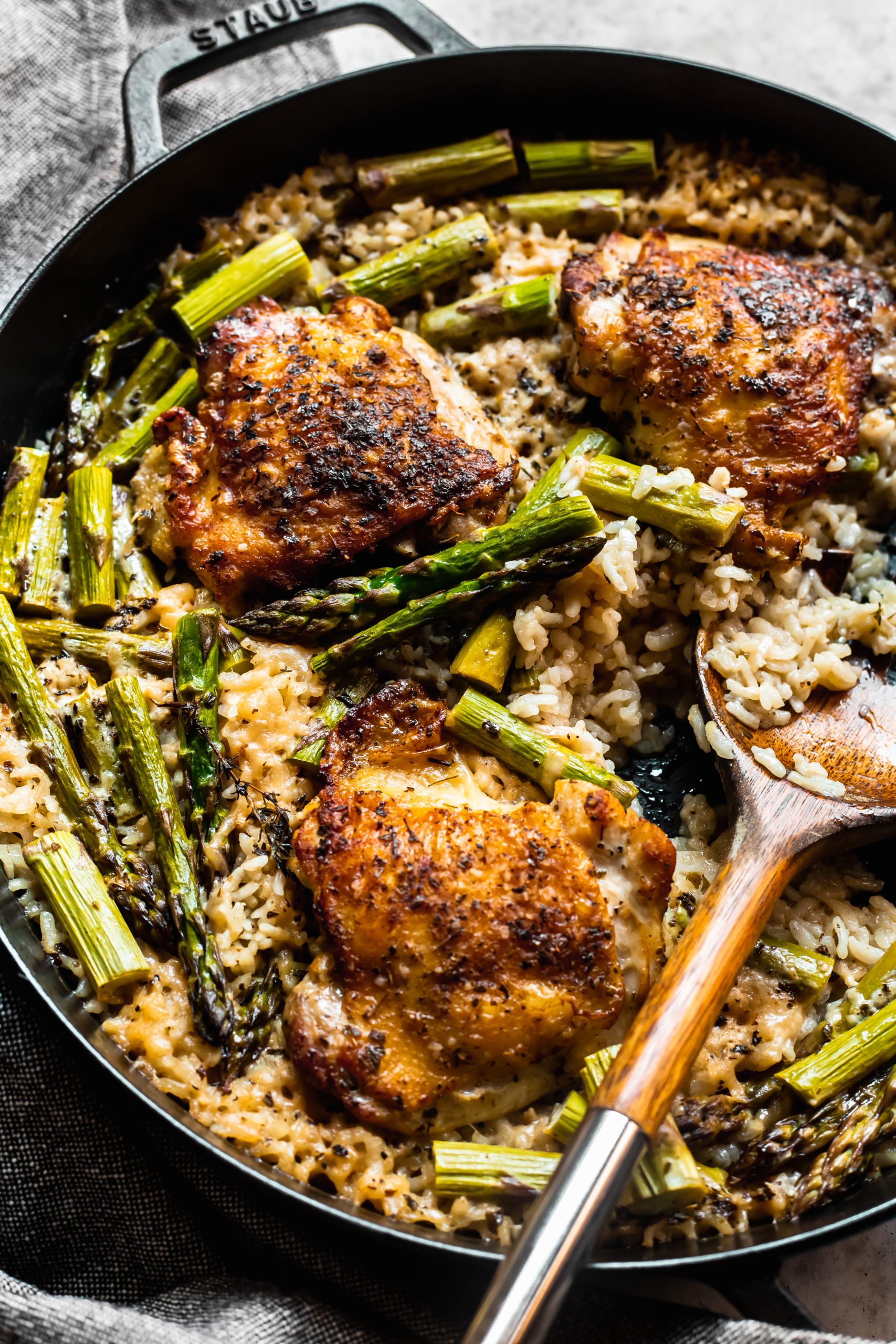 baked chicken and rice