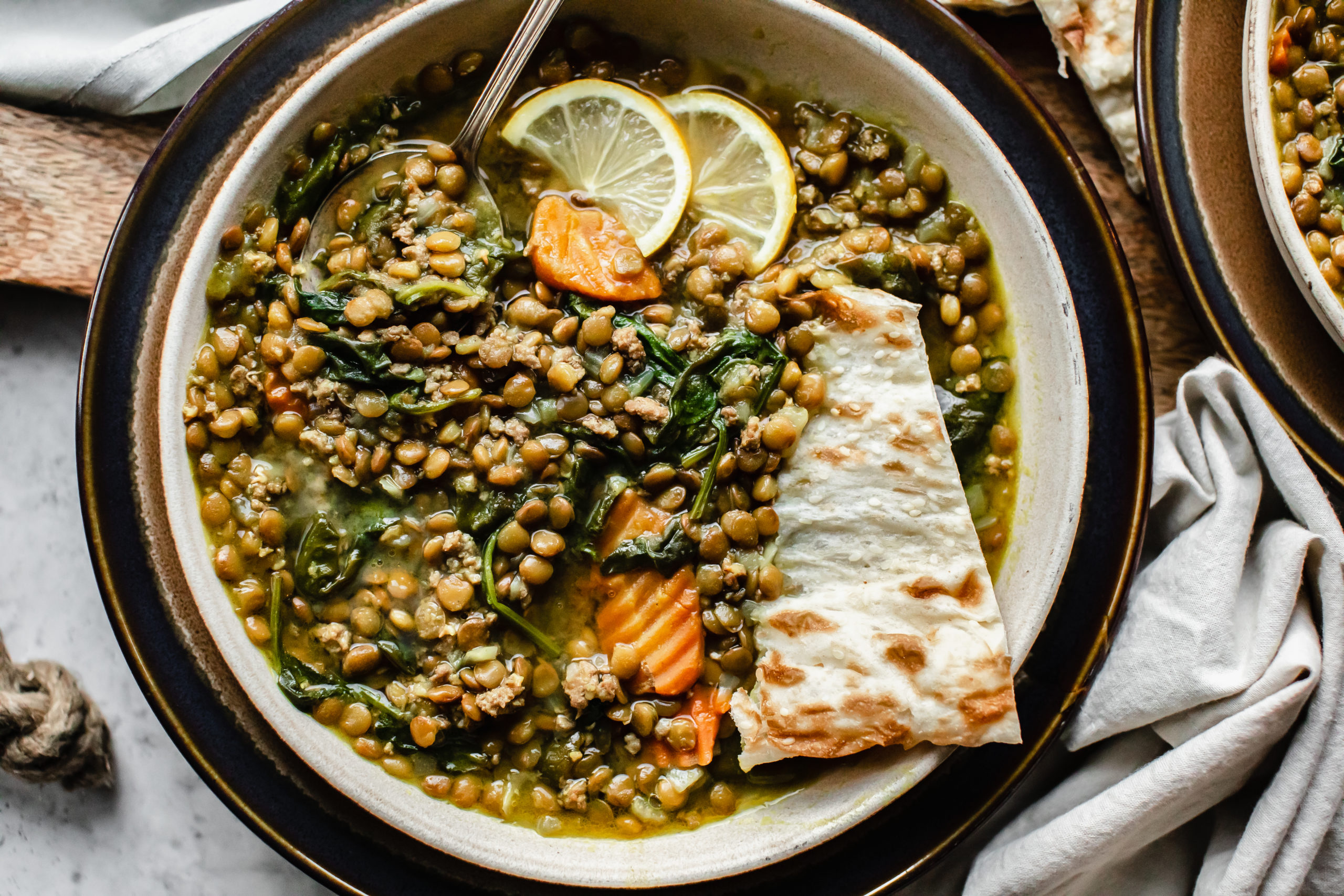 Lentil and Sausage Gumbo Soup - Lana's Cooking